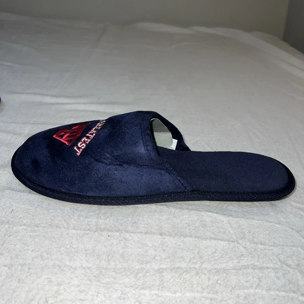 New Slippers Embroidered WORLDS GREATEST DAD' Slides Sandals Shoes Men Sz: 9-10